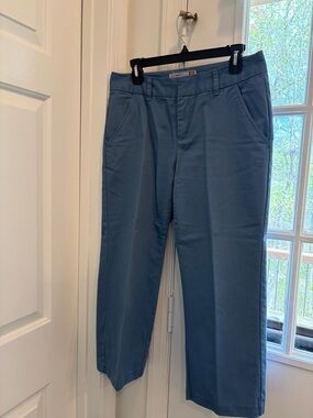 Marine Blue Cotton Capris
